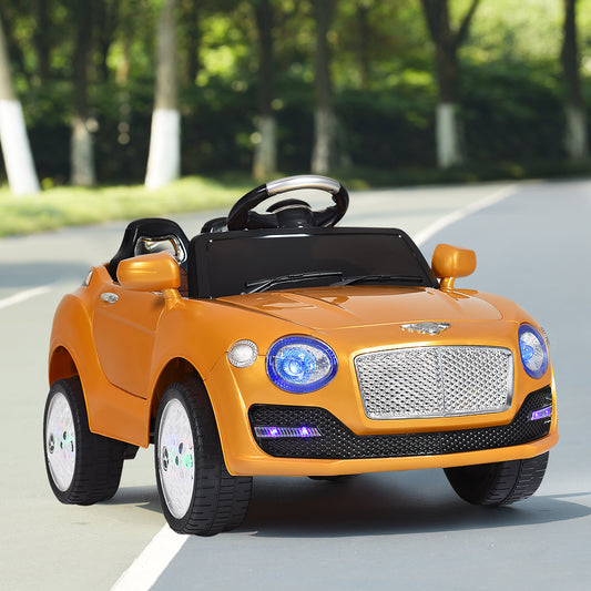 Infans 6V Kids Ride On Car Electric Battery Power RC Remote Doors w/ MP3 Gold